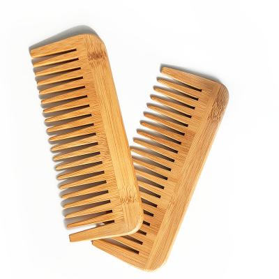 China Wooden Comb 100% Logo Hair Straightener Comb Custom Made Natural Bamboo Comfortable Healthy Comb for sale