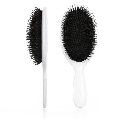 China Plastic Cushion Hair Brush Vent Nylon Handle Boar Stiffens Hair Brush for sale