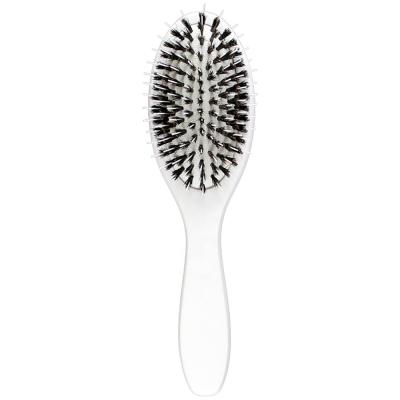 China New Round White Wooden Boar Hair Brush Massage Comb And Brush for sale