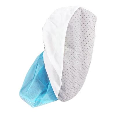 China Elastic White Waterproof Shoe Covers Breathable Disposable Protection 100pcs/bag for sale