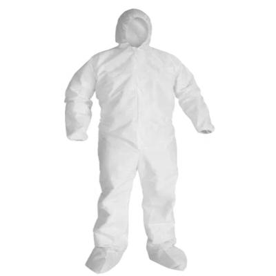 China A Level Protective White Full Body Disposable Coveralls / Disposable Protection Overall for sale