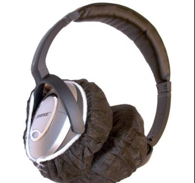 China OEM MRI Headphone Covers Nonwoven Headphone Muff Covers Black zu verkaufen