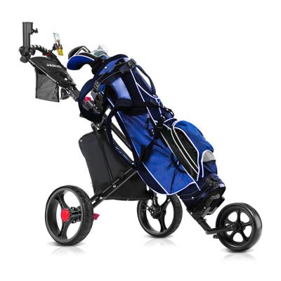 China Special Pockets For Storing Shoes Golf Equipment Small And Flexible Aluminum Tube Carry Golf Cart Bags for sale