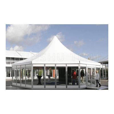 China Wedding High Quality Flame Retardant PVC Gazebo Tents High Peak Brand For Outdoor Events for sale