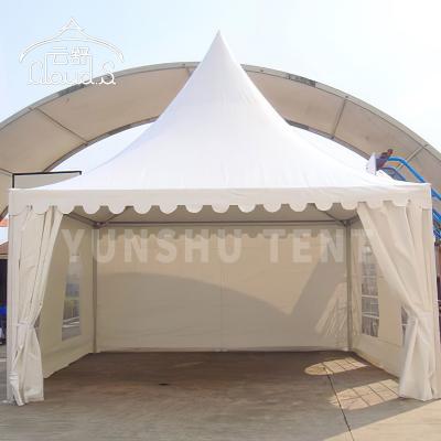 China Wedding high quality waterproof pagoda side tent with white PVC coating for outdoor events for sale