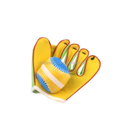 China ICTI BSCI Factory PVC Kid Leather Baseball Glove With Ball Child Toy Set, Baseball Glove for sale