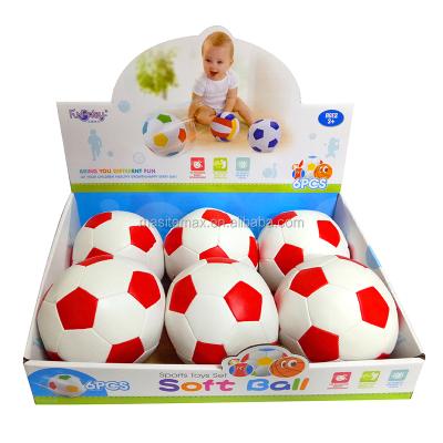 China Low MOQ ICTI factory supplier PVC baby football game toy soft custom soft ball kids Toy Good quality promotional gift ball toy for sale