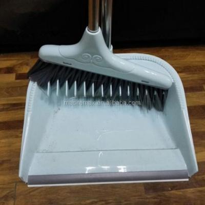 China 2019 wholesale home hand plastic broom with dustpan set, broom and dust pan, broom for sale