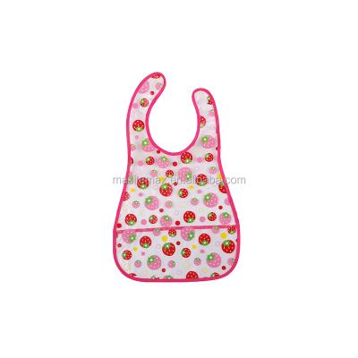 China Custom 2021 Factory Manufacturer BSCI ICTI PVC Waterproof Baby Sustainable Custom Plastic Child Feeding Bibs for sale