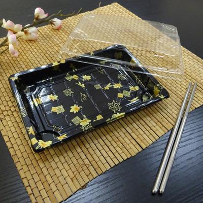 China Custom Food Japan PS Disposable Sushi Dish, Disposable Sushi Tray, Disposable Sushi Container for sale