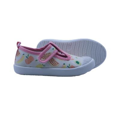 China Girl's fashion\comfortable\durable\breathable canvas injected shoes TPR upper canvas outsole spring for sale