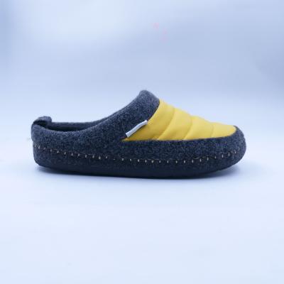 China Fashion trend lady and men quilted slippers down upper RUBBER outsole HOT SALE for sale