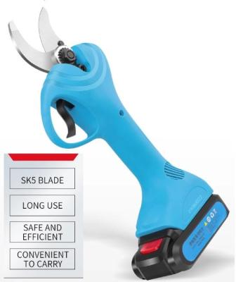 China High Quality Anti-Slip Handle 30mm Built-in Battery Trimming Scissors Handheld Cordless Electric Pruner Shrub and Hedge Trimmer for sale