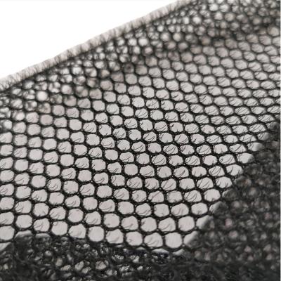 China Warm sale weight130gsm width 155cm mesh fabric car anti-static floor mat anti-slip rear manufacturer fabric for sale