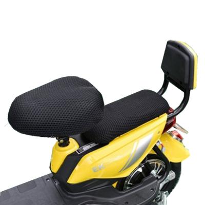 China 100% Polyester 3D Mesh E-Bike Skid Saddle Cover Single Breathable Heat Insulated Seat Pad for sale