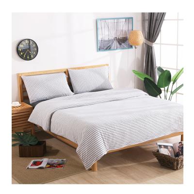 China Nondisposable Queen King Size Luxury Singlet Bedding Sets Knit Cotton Duvet Cover Set for sale