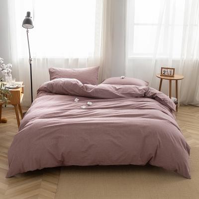 China Hotel-Quality Soft Winter Plain Gray Quilt Cover Full Cotton High Quality Bedding Quilt Cover Nondisposable for sale