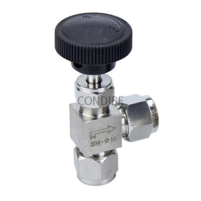 China General Condibe 90 Degree Stainless Steel Ferrule Needle Valve for sale