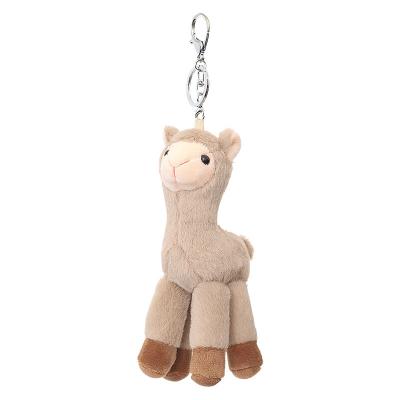 China Gift Cute Tiny Alpaca Keychain Cheap Claw Machine Plush Soft Toy Stuffed Animal Kids Gift Alpaca Keychain for sale