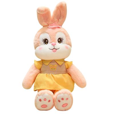 China Toy Manufacturer Accompany Mate Sleep Plush Pillow Rabbit Cushion Large Doll Comfy Baby for sale