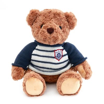 China Custom Custom Logo OEM ODM Teddy Bear Stuffed Soft Plush Toy Badge Plush Teddy Bear for sale