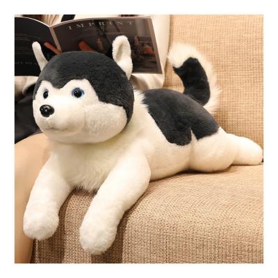 China Cushion Logo Squishy Plush Toy Cute Custom Printing Husky Dog Plush Toy for sale