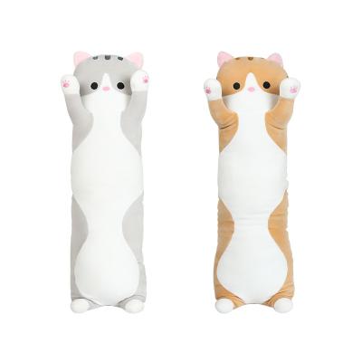 China Cushion Long Cat Kitten Legs Pillow Sleeping Cushion Plush Stuffed Toy Animal Doll Cartoon Baby Kid Gift for sale