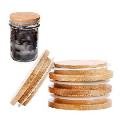 China Europe Mason Jar Lids Wooden Jar Lids Wooden Lid For Candle Jar for sale