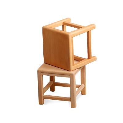 China Europe Beech Wooden Stool Wooden Stool Wholesale Cheap Unfinished Small Stool for sale