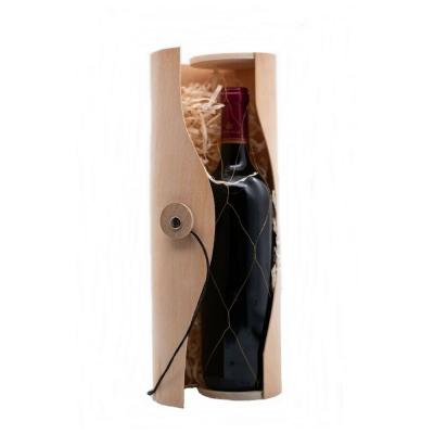 China Handmade simple wine box wooden bottle magnum wine bottle boxes for sale