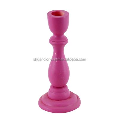 China Home Decoration Hand Carved And Solid Wood European Candle Holder , Christmas Candle Holder for sale