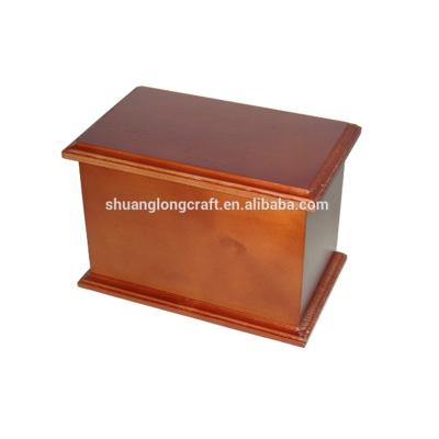 China European Style Made In China Custom Solid Wood Memory Cremation Casket Pet Urn Wholesale for sale