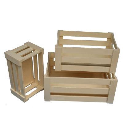 China 2017 Eco-friendly Handmade Wooden Wine Crates for sale