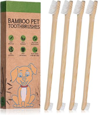 China Who respects the environment; 2021 new biodegradable pets bamboo toothbrush, design bamboo toothbrush for pets for sale