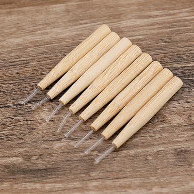 China Who respects the environment; 100% biodegradable biodegradable bamboo interdental brush for sale