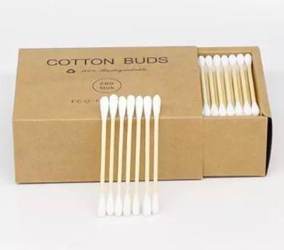 Cina Cotton cleaning bamboo buds, bamboo cotton swab in vendita