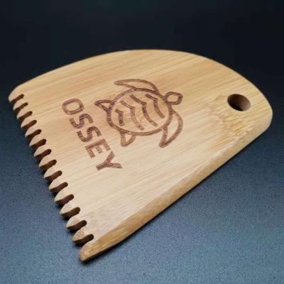 Cina Best Selling Unisex Bamboo Surfing Wax Comb, Surf Wax Comb, Bamboo Surf Wax Comb in vendita