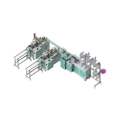 China Full Automatic Nonwoven Disposable Medical Face Cloth 3 Ply Surgical Face Masks Facemask Making Machine Production Line for sale