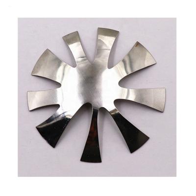 China French Line Deep V Line Stainless Steel Plate Smile Almond Cutter Art Beauty Tools New Design Finger Nail Almond Oval French Nail Cutter For Acrylic Powder for sale