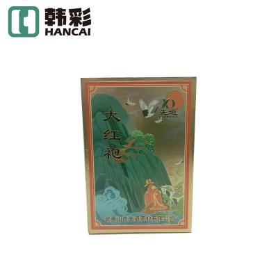 China Recyclable Reverse UV Tea Packaging Box Automatic Bottom Locking Outer Box Customized Box for sale