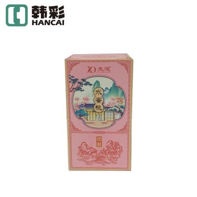 China Recyclable Matte Box Automatic Bottom Lock Tea Box Custom LOGO Gold Plated Box for sale