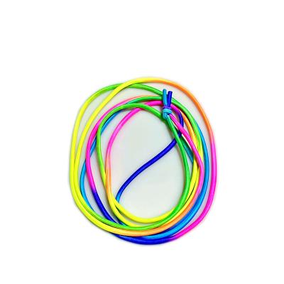 China 2022 Toughness Highs New Style 5 Meter Hupf Gummi Rainbow Bungee Jump Rope Without Handle for sale