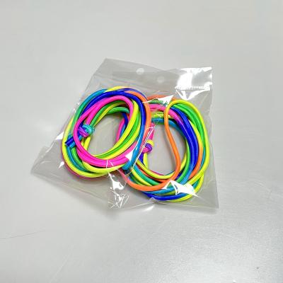 China Hot Selling High Hardness 3.3M Chinese Elastic Skipping Rope Springelastiek Regenboog Rainbow Color for sale