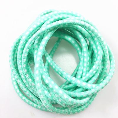 China Hot Selling MOQ 50pcs 5mm High Hardness Series Jump Rope Pearl Green Elastic Jump Rope for sale