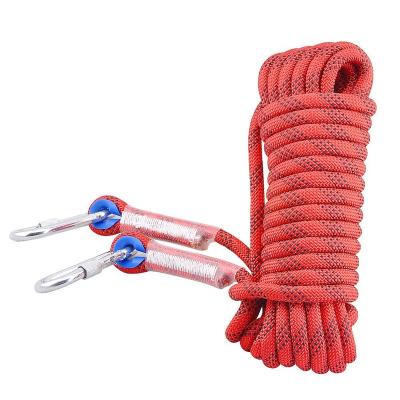 China Wholesale Eco-friendly Polyester 8mm High Strength Durable MOQ Series Bass Rope Climbing Rescue Rope for sale