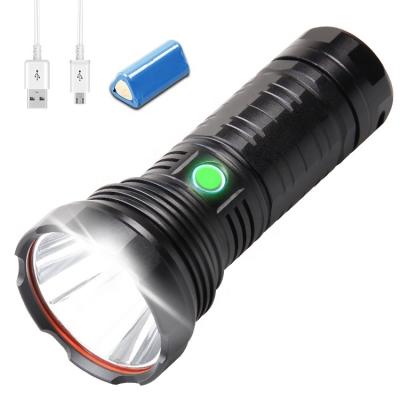 China Aluminum Alloy Usb Rechargeable Led Torch Light Waterproof Outdoor Camping Night Light Tactical Torches for sale