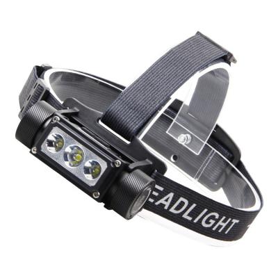 China USB Charging 160 Angle 6 Modes L2+2*XPE LED Headlamp Custom Adjustable USB TYPE-C Rechargeable Head Lamp For Camping for sale