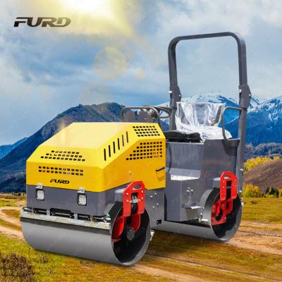 China Factory Double Drum Hand Roller Vibratory Asphalt Roller Machine Road Roller For Sale for sale