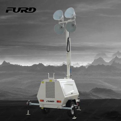 China FZMDT-1000B Light Tower Generator Light Tower Trolley Mobile Telescopic Light Tower for sale