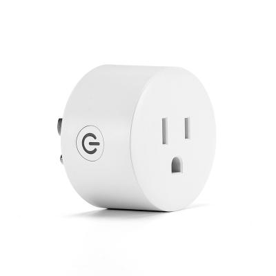 China Alexa Google Mini Wifi Smart Plug Power Switch Support Home Electrical Plug WIFI Remote Control Standard Grounding White Corun Te koop